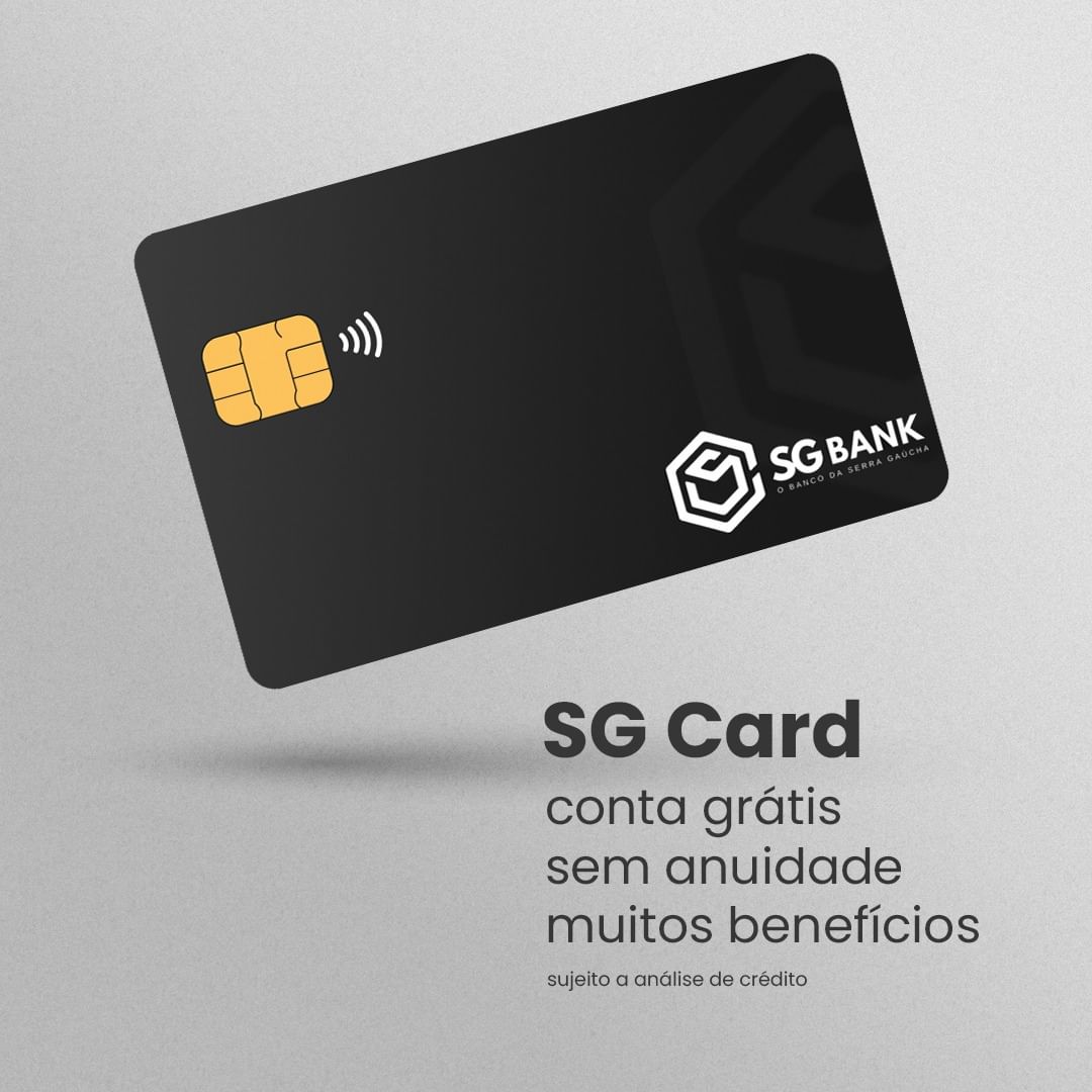 Leia mais sobre o artigo SG CARD – Conta grátis sem anuidade muitos benefícios